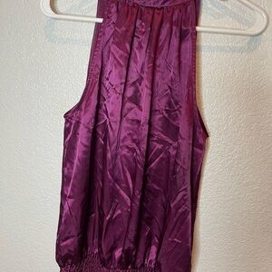 Forever 21 Rich Purple Tank Top Y2K SMALL HALTER